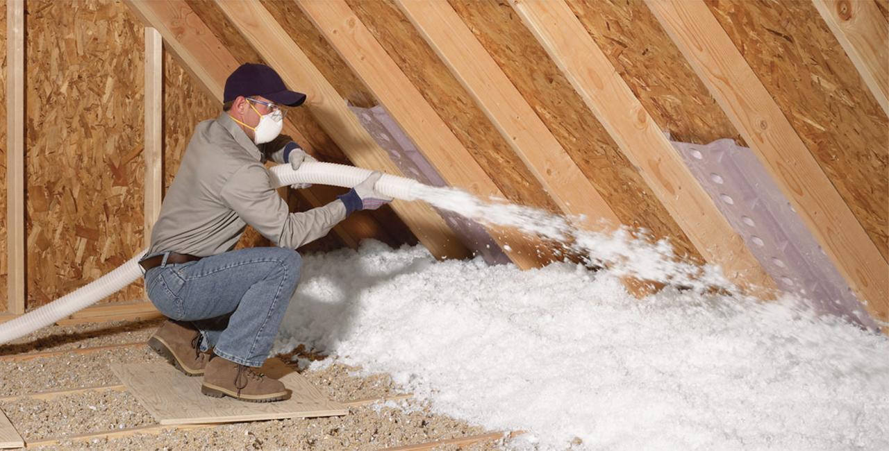 Installing attic insulation