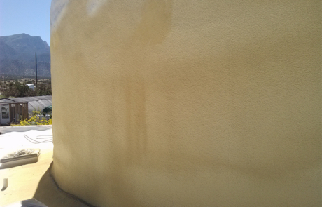 Exterior spray foam project in central New Mexico