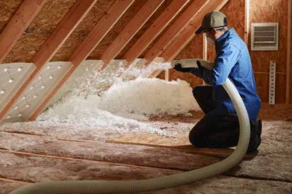 Featured image for the blog about new attic insulation in the spring.