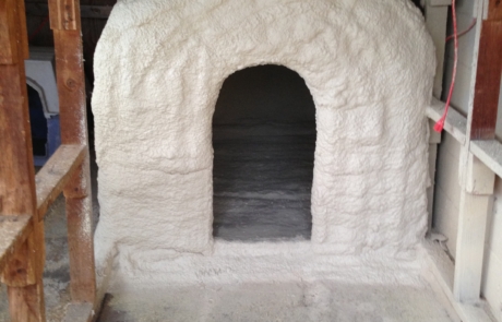 Spray foam dog house in central New Mexico